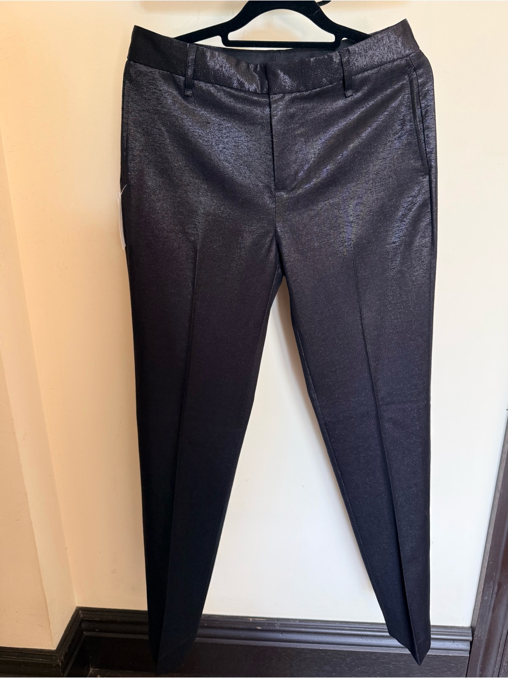 Rag & Bone Black Shimmer Women's Trousers